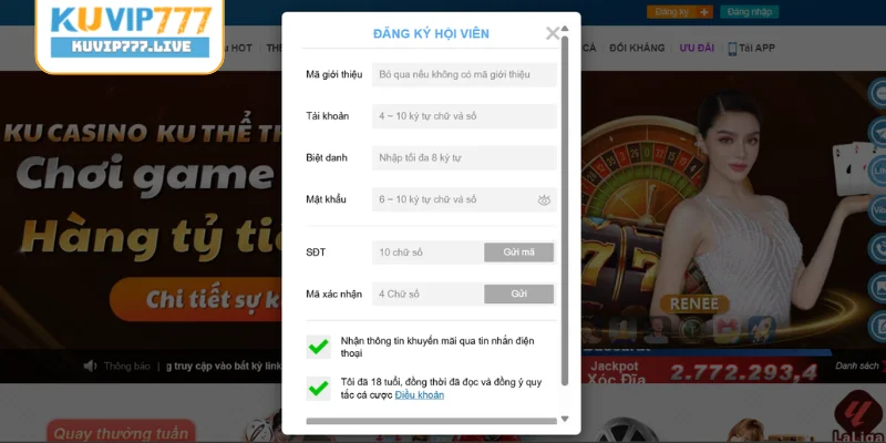 Hoàn thành quá trình đăng ký siêu tốc ngay hôm nay
